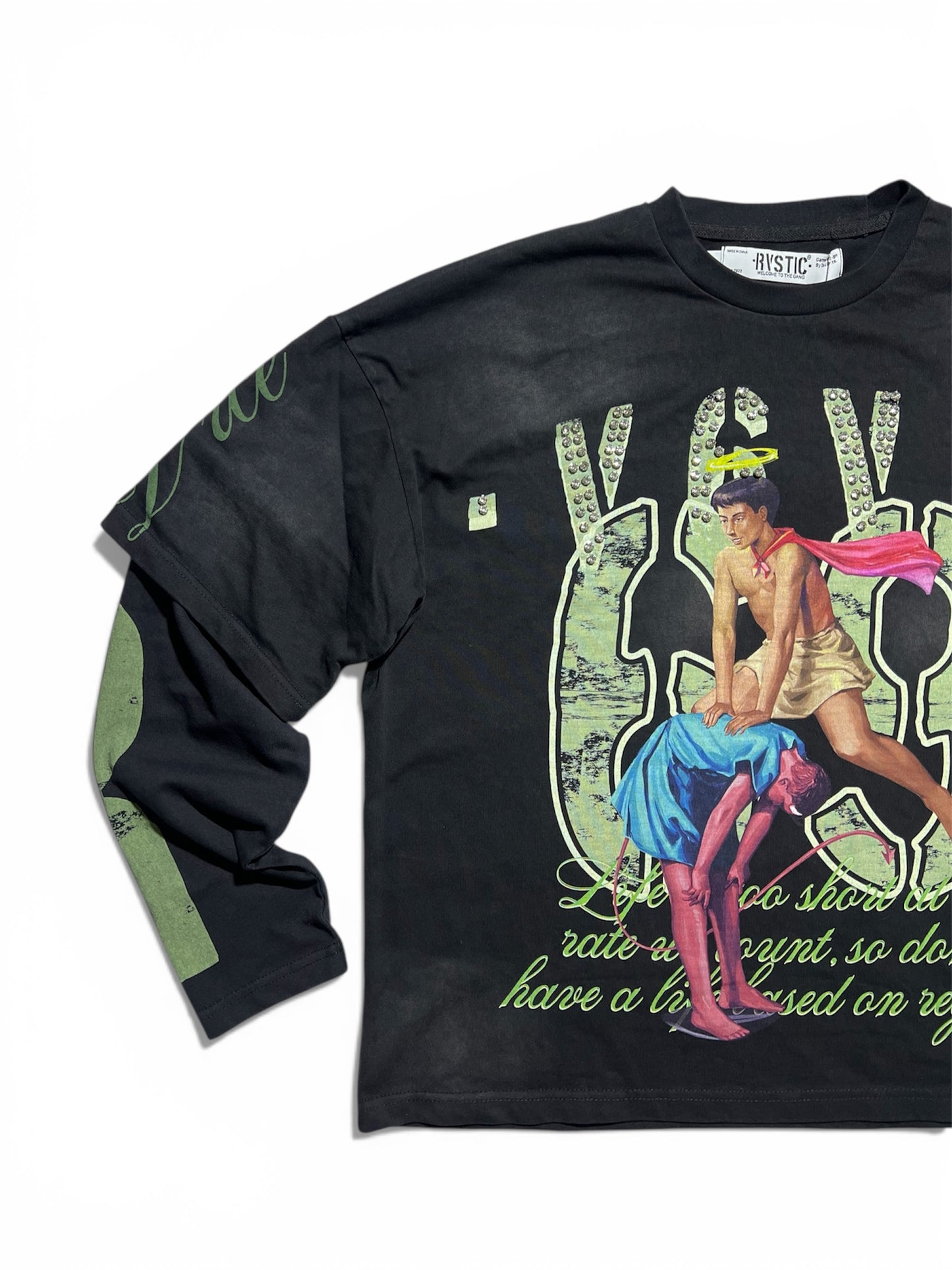 LONG SLEEVE TEE VICEVERSA BLACK